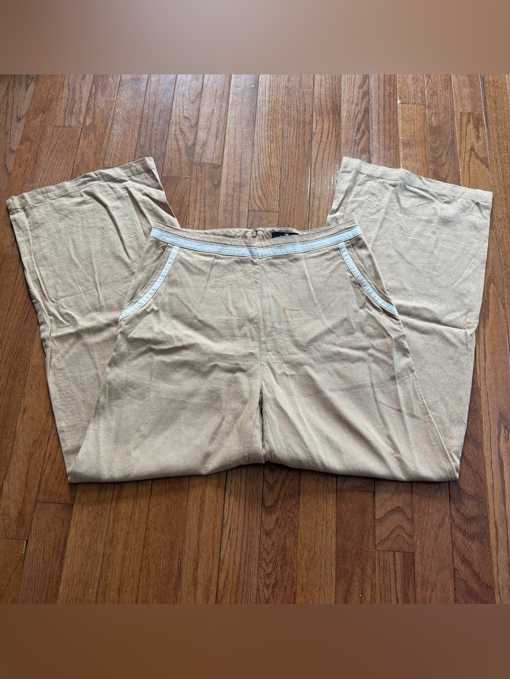 7 For All Mankind Tan Drawstring Casual Chinos